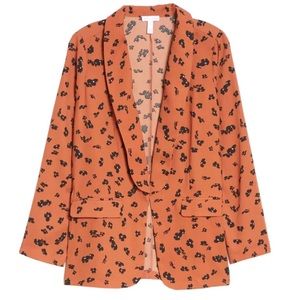 Leith Floral Print Blazer